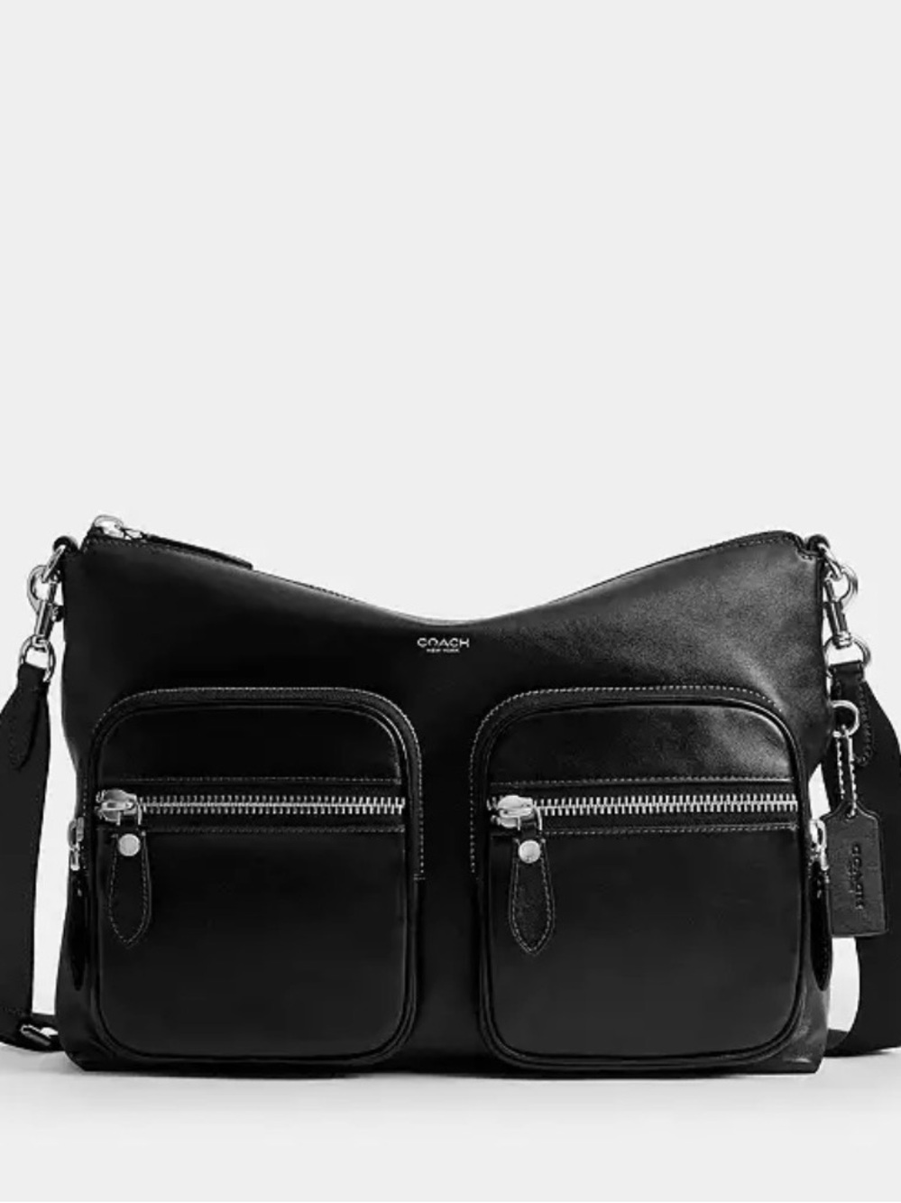Coach Domino file bag glazed leather see all photos